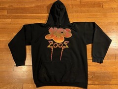 VINTAGE Yes 2002 Tour Hoodie Men’s Large Black Distressed Y2K