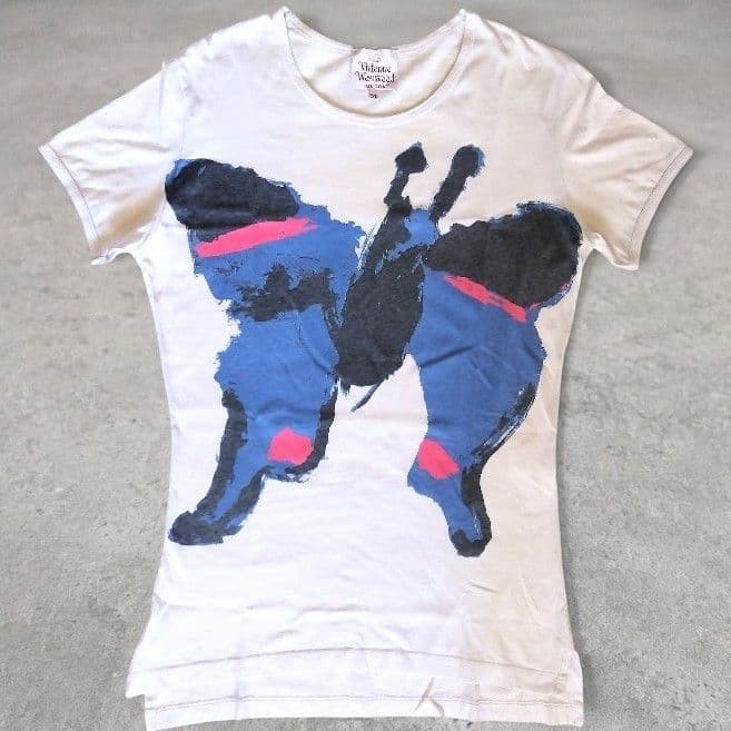 Vivienne Westwood Butterfly T-Shirt Leica Era 90s-00s Italy Made M Rare