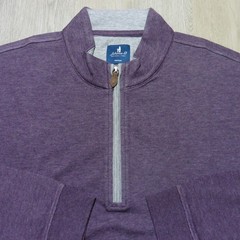 JOHNNIE-O Mens M MEDIUM SULLY PULLOVER 1/4 ZIP ROYAL PLUM PURPLE GOLF SWEATSHIRT
