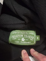 Denim Tears Black Wreath Hoodie Size Medium