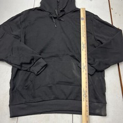 John’s Fashion Black Basic Long Sleeve Hoodie Men’s Size Large