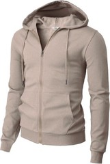 Men’s Zip Up Hoodie Lightweight Long Sleeve Basic Slim Fit Cotton SweatShirt