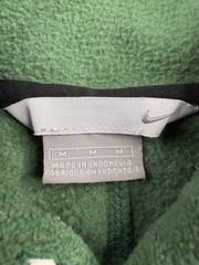 Vtg Nike Pullover Hoodie Sherpa Fleece Green Travis Scott 90s Y2K Mens M RARE