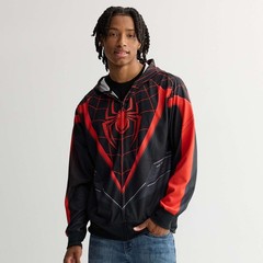 Mens Miles Morales Spiderman Hoodie Mask Cosplay Halloween Costume S M L XL XXL