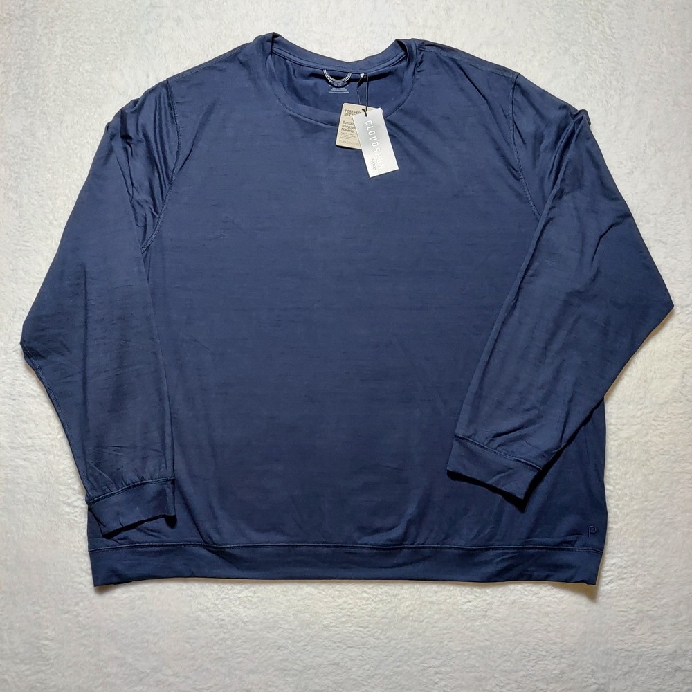 Puma Cloudspun GRYLBL Crewneck Mens 3XL Navy Blazer Heather NWT 535500 02