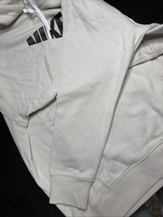 New Nike Sportswear Club Fleece Graphic Pullover Hoodie Mens L Bone BV2973-073