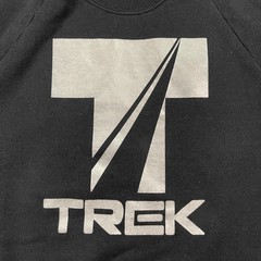 Vintage 80s TREK USA Bicycle Bike Sweatshirt Medium 20×24 Black
