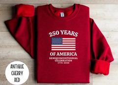 America 250th Anniversary Sweatshirt US History