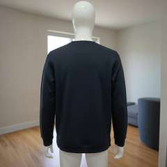 John Deere Men’s Long Sleeve L T-Shirt Embroidered Logo Crew Neck Black NWT