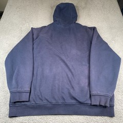 L.L. Bean Katahdin Iron Works Hoodie Men 2XLT Blue Sherpa Lined Full Zip Outdoor