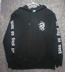 H&M Divided Master of None Snake Graphic Hoodie Men Large Black Streetwear Y2K