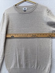 Old Navy Crew Neck Sweatshirt Size Medium White Pullover Jumper Lightweight