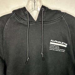 Alphalete Hoodie Black Gym Powerlift Train Athletic Weight Lift Mens Sz M