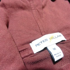 PETER MILLAR Mens M MEDIUM LAVA WASH HOODIE CLARET RED PULLOVER SWEATSHIRT