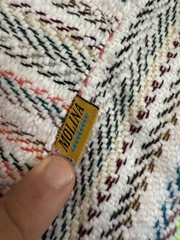 Molina Baja Pullover Striped Hoodie Poncho Men’s Size XL/46-48 Made In Mexico