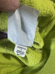 Nike Sportswear Club Color-Clash Pullover Hoodie Size S Lime Green Purple Men’s