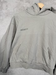 PANGAIA Hoodie Mens XXS Gray Pullover Organic Cotton Minimalist Small Logo Eco
