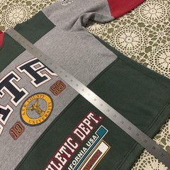 VINTAGE 1990s ATR athletic dept colour block ‘1955’ Pullover Hoodie Size M