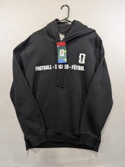FIFA 2026 FUTBOL SOCCER OFFICIAL LICENSED BLK FLEECE PULLOVER HOODIE XL NWT
