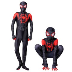 Into the SpiderVerse Miles Morales Spiderman Costume Cosplay Hoodie Shorts