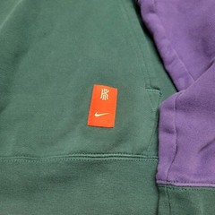 Kyrie Irving Nike Hoodie Green and Purple Medium