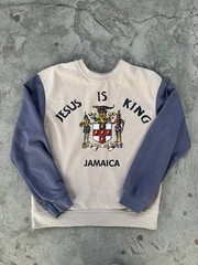 Kanye West Jesus Is King Jamaica Seal Crewneck Sweatshirt In Beige – Dk Grey LRG