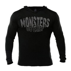 Iron Gods Monsters Do Exist Muscle Hoodie Gym Weightlifting Pullover Workout