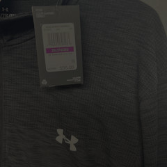 Under Armour Mens Size 2XL Fitted Black Seamless Half Zip Pullover NEW Tags