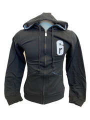 Hoodie Rainbow Six Siege Black Embroidery White X-Small Official Ubisoft *Brand*