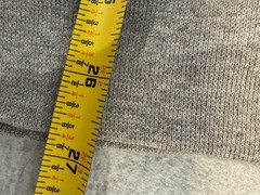 NAVY Hooded Sweatshirt Gray 1X-2X See Description No Hood Cord Free Shipping