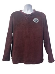 Cedarwood State Plush Microfiber Long Sleeve Mens Sweatshirt Large Soft Shirt