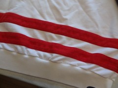 Vintage Antigua United States Flag US All Over Sweatshirt Men’s Large Flaws