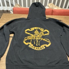 US Cavalry – United States Army Men’s Hoodie – Size Medium – Black