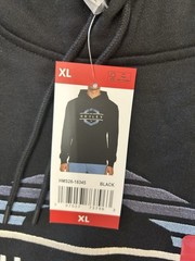 Hurley Men’s Hoodie Regular Fit Cotton/Polyester Fleece Black Size XL NWT