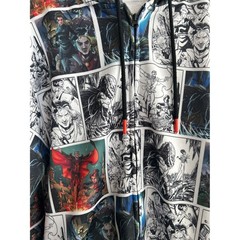 Universal Studios Dark Universe Comics Multicolor Graphic Zip Hoodie Mens Medium