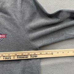 Burlebo Sweatshirt Mens Medium Gray Fleece Crewneck Pullover Outdoor Logo