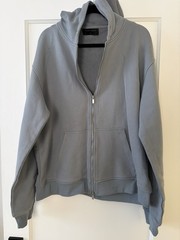 Richie Le Collection DOUBLE ZIP DAILY HOODIE – SLATE BLUE sz XL Sweatshirt