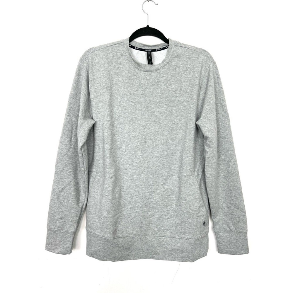 Gaiam Grey Active Yoga Sweatshirt Pockets Mens Size Small