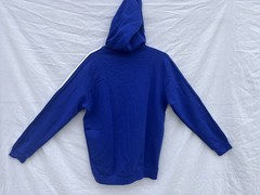 adidas Essentials Fleece 3-Stripes Full-Zip Hoodie Fleece LT Legend Ink NEW