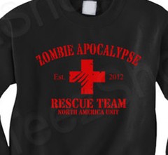 ZOMBIE APOCALYPSE RESCUE TEAM halloween horror the walking dead SWEATSHIRT