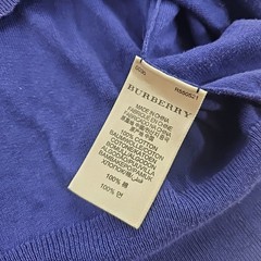 Burberry Brit Men’s Dark Blue Purple Pullover Hoodie Size 2XL 100% Cotton