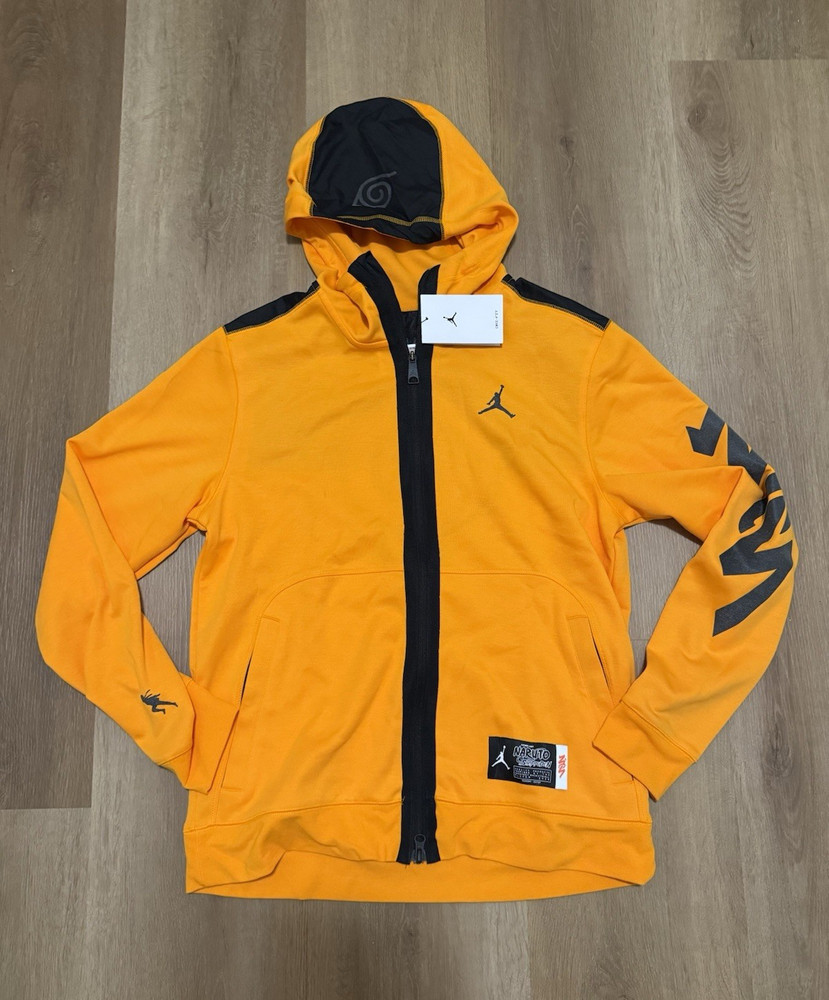 Jordan x Naruto Shippuden Naruto Uzumaki Colorblock Full Zip Hoodie M