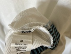 Waffle Knit Color Block White Long Sleeve Shirt Cotton Blend Mens