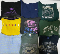 Wholesale Lot of 20 Sweatshirts Various Mens Size Vintage Y2K Rap Sports Graphic