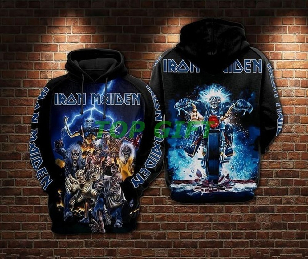 New “Iron-Maiden” Limited Edition Over Print 3d Hoodie Lightweight Hoodie S-5XL