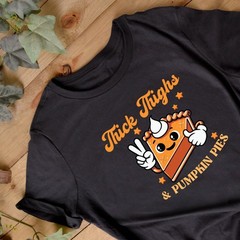 Thick Thighs and Pumpkin Pies Jumper | Autumn Sweatshirt | Pumpkin Theme Jumper