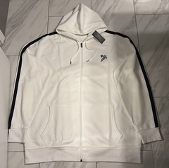 Polo Ralph Lauren Big and Tall Men’s Double Knit Hoodie White Navy Blue $168 New