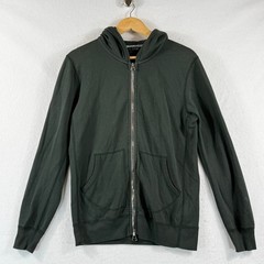 Wings + Horns Full Zip Hoodie Mens Small Green Gorpcore Quiet Luxury Sustainable