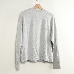 Offline Men’s M. Light Gray Long Sleeve Basic Crew Neck Sweatshirt