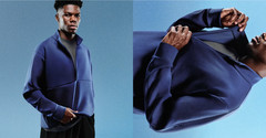 Nike 24.7 Mens Dri-FIT 1/2-Zip Soft Fleece Pullover Top Royal Blue M L